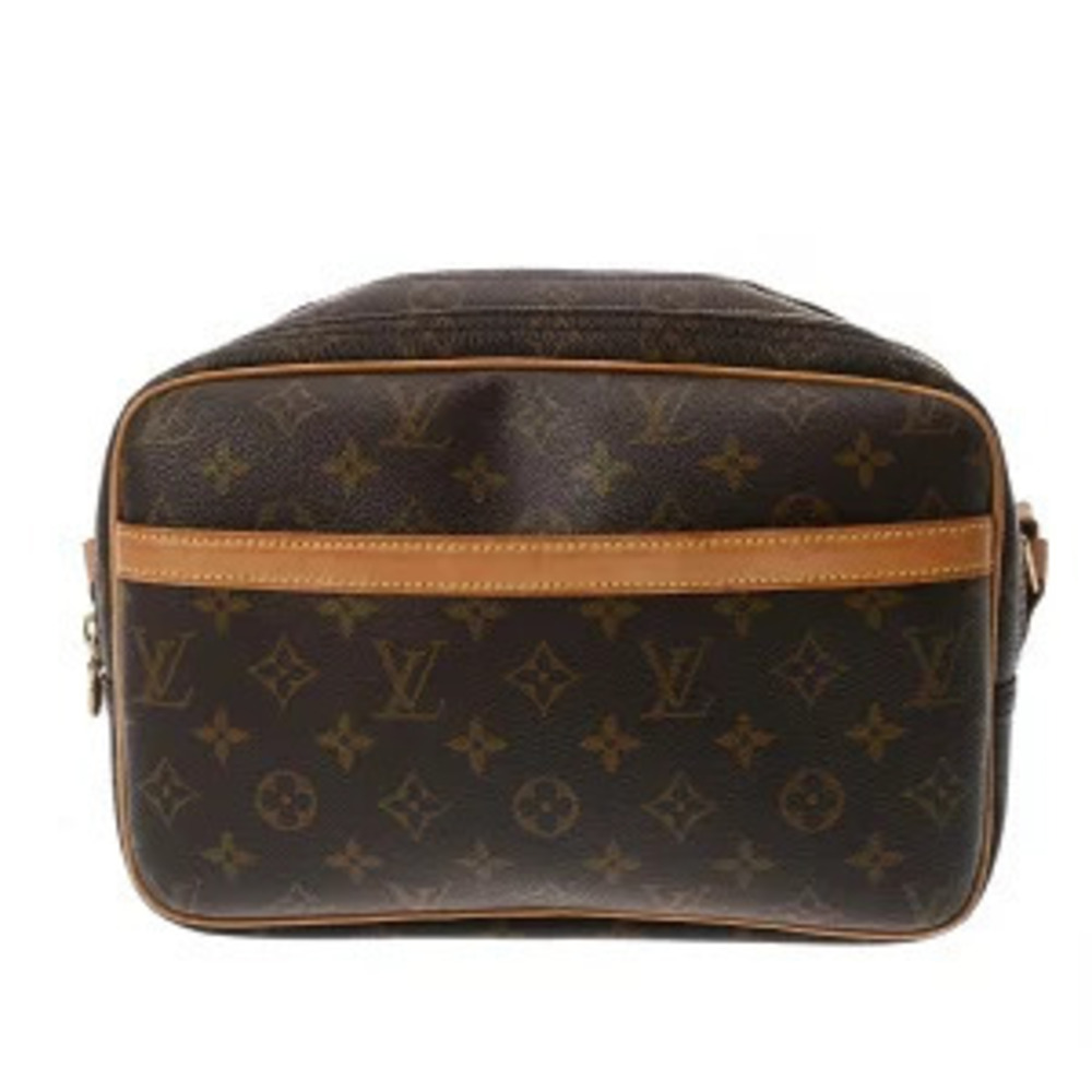 Louis Vuitton Monogram Reporter Brown Canvas Shoulder Bag